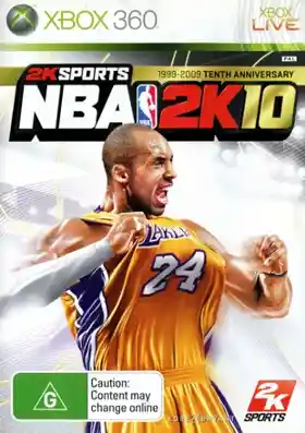 NBA 2K10 (USA) box cover front